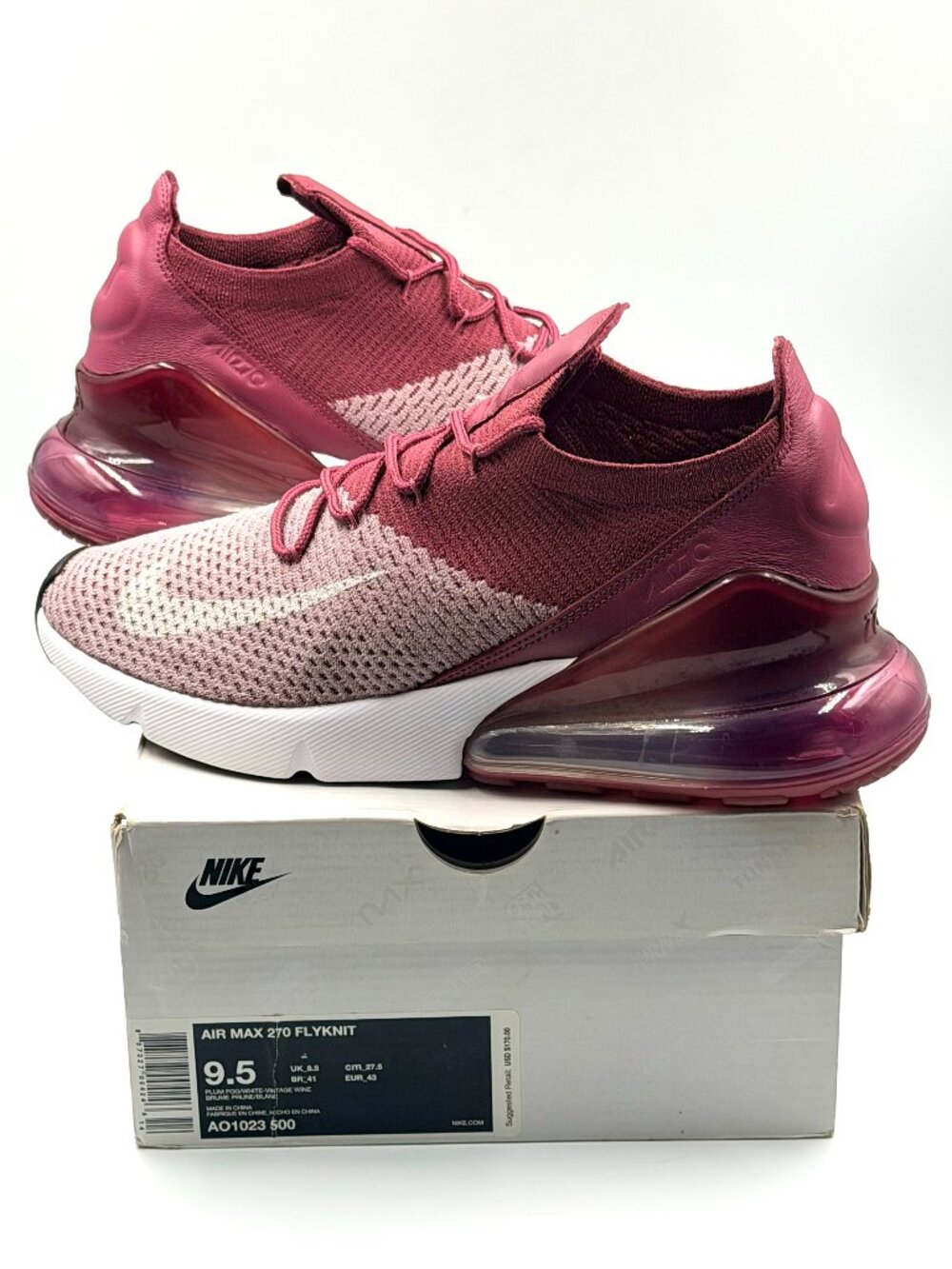 Nike Air Max 270 Flyknit 'Plum Fog'